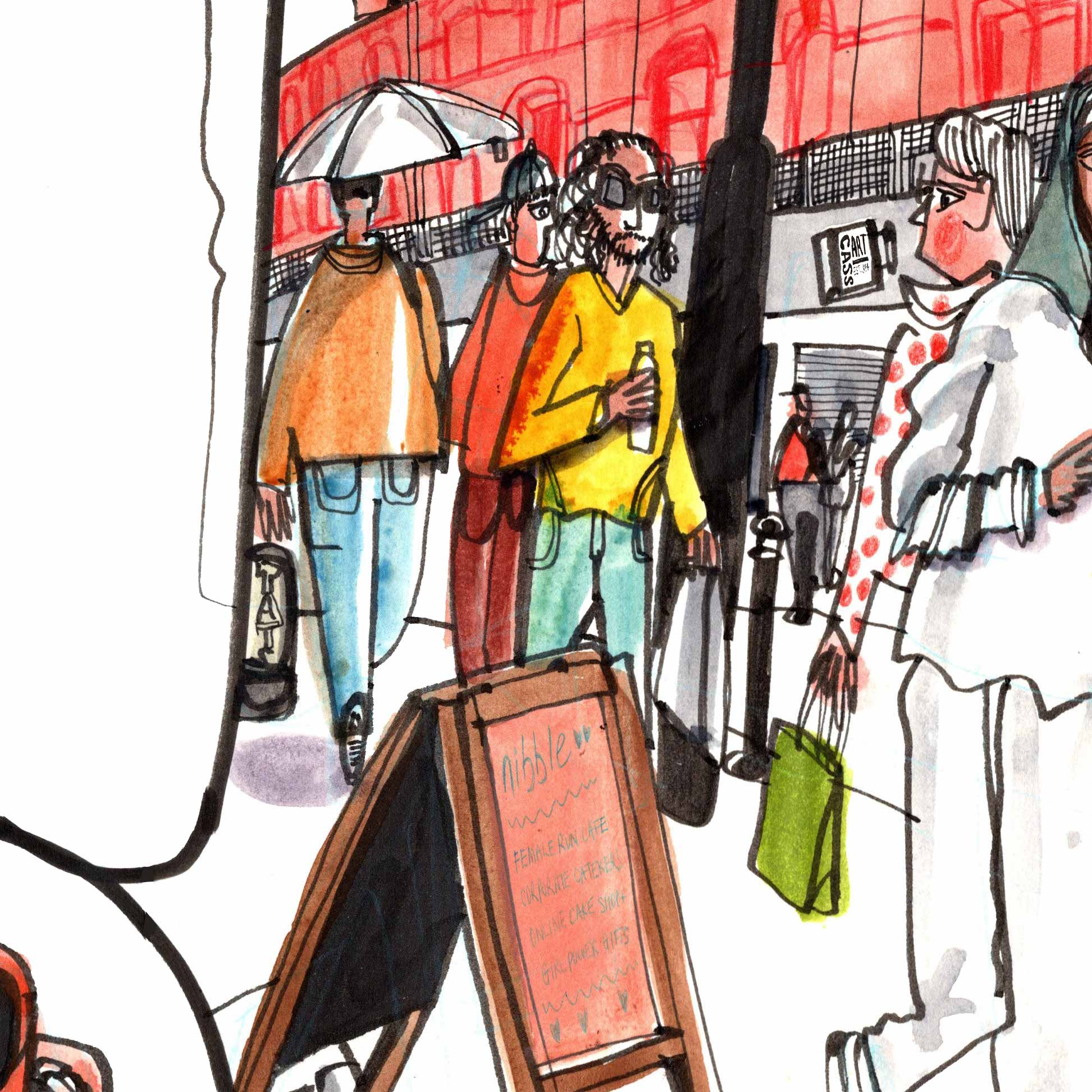 Oldham Street from Nibble NQ