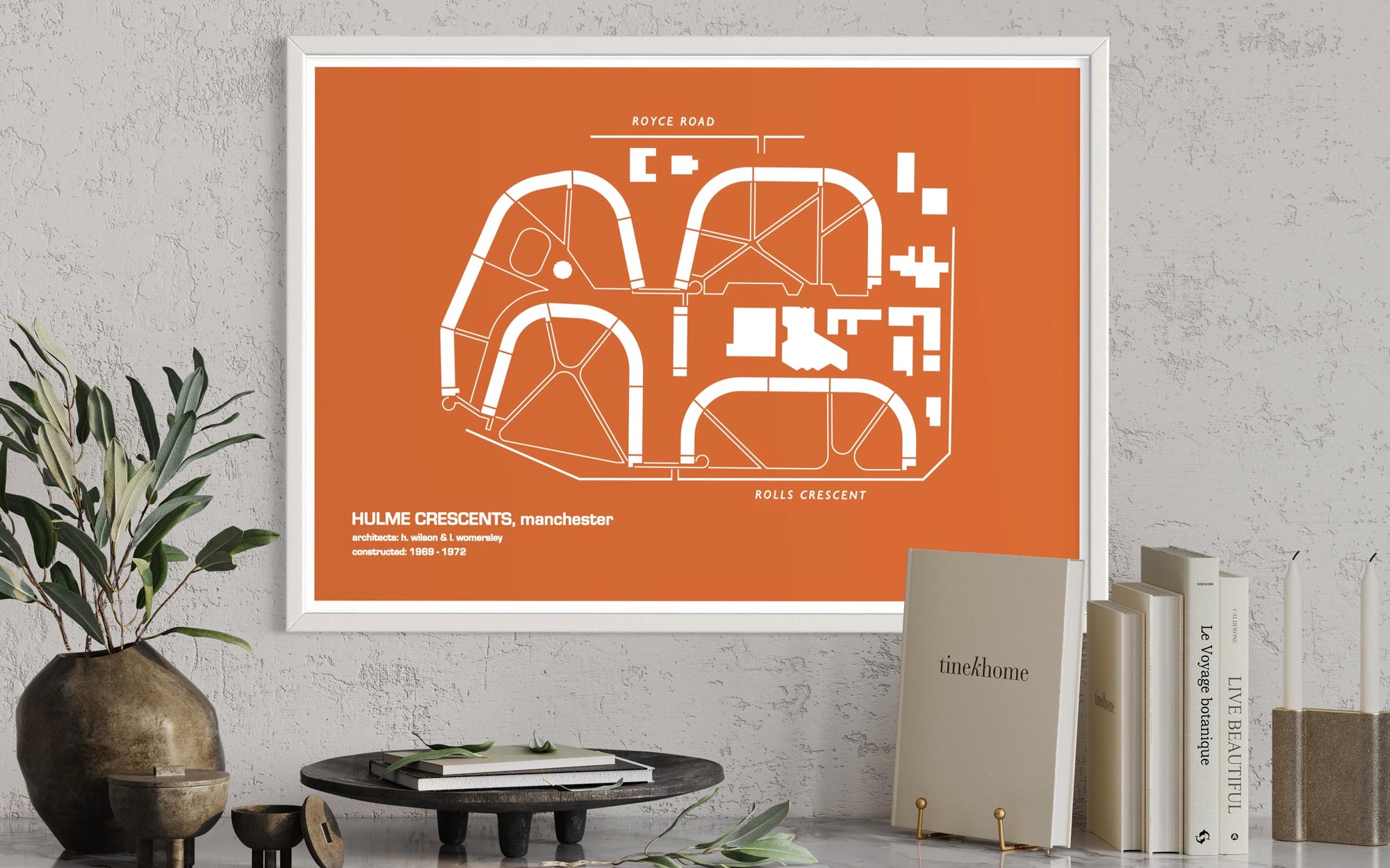 Hulme Crescent Manchester (Orange)