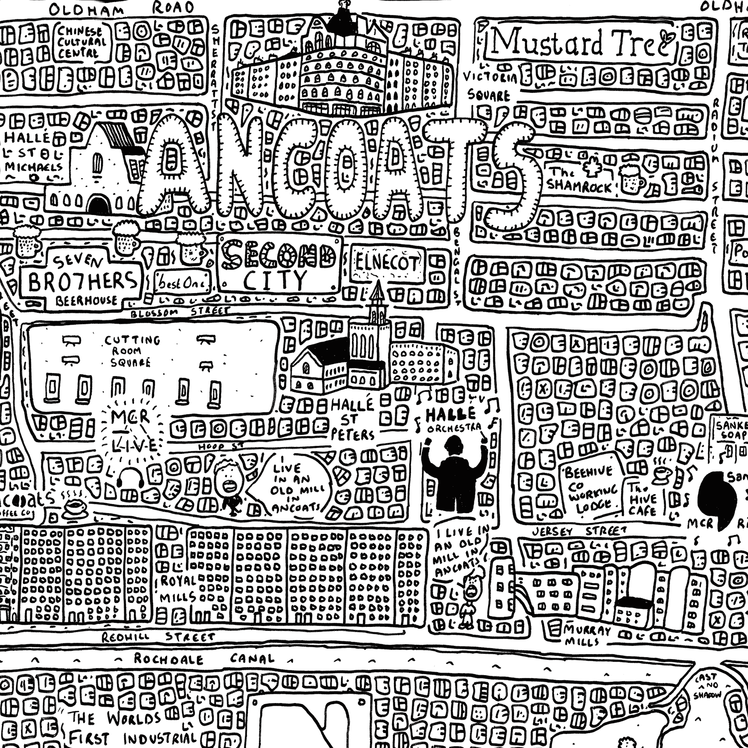 Ancoats Doodle Map
