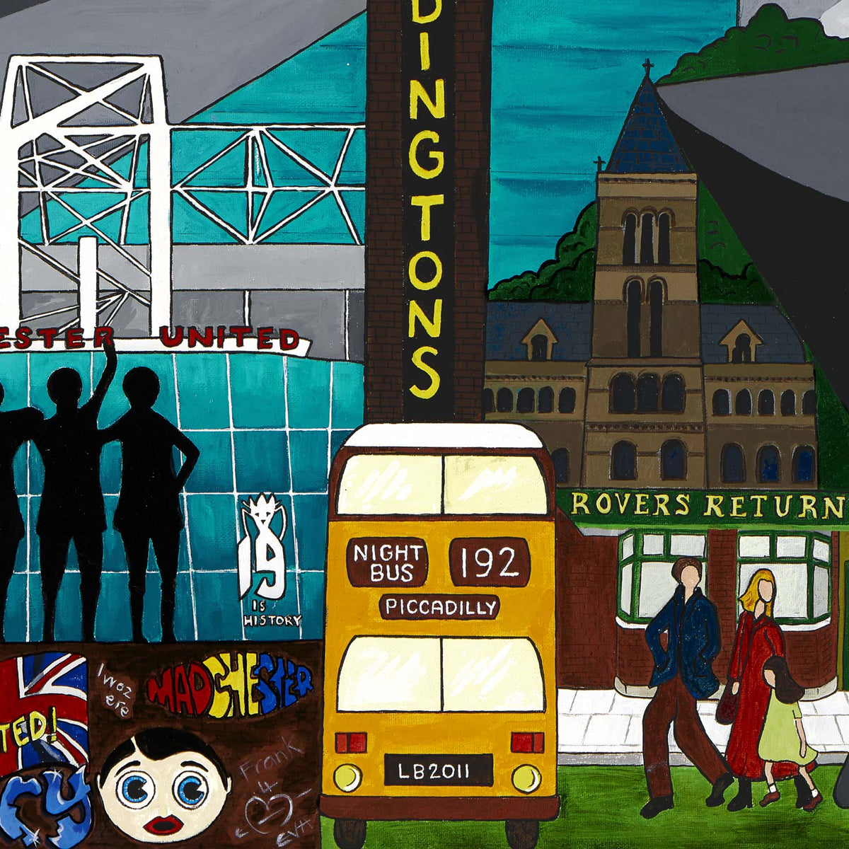 Manchester Stockport Cultural attractions - framed art print ...
