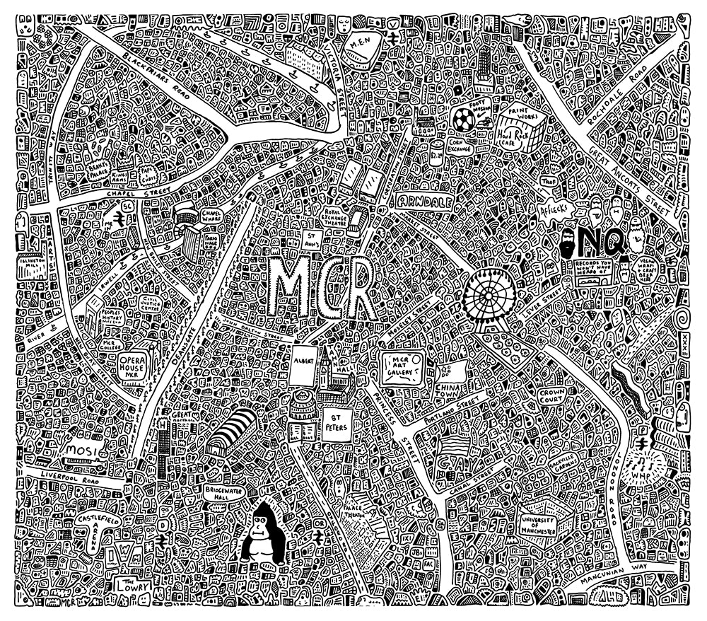 Manchester Doodle Map