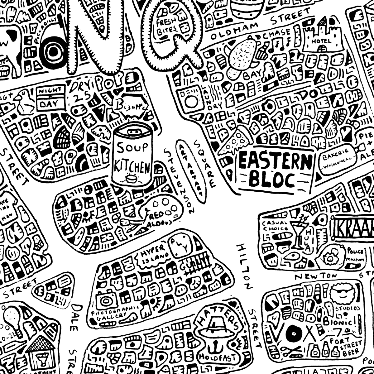 Northern Quarter Doodle Map